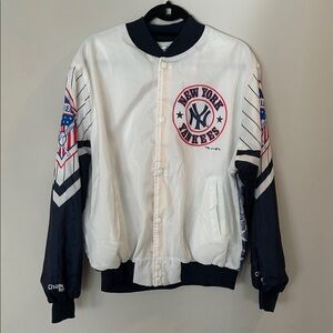 Vintage 1989 New York Yankees Bronx Bomber Chalk Line Made in USA (Size Adult XL